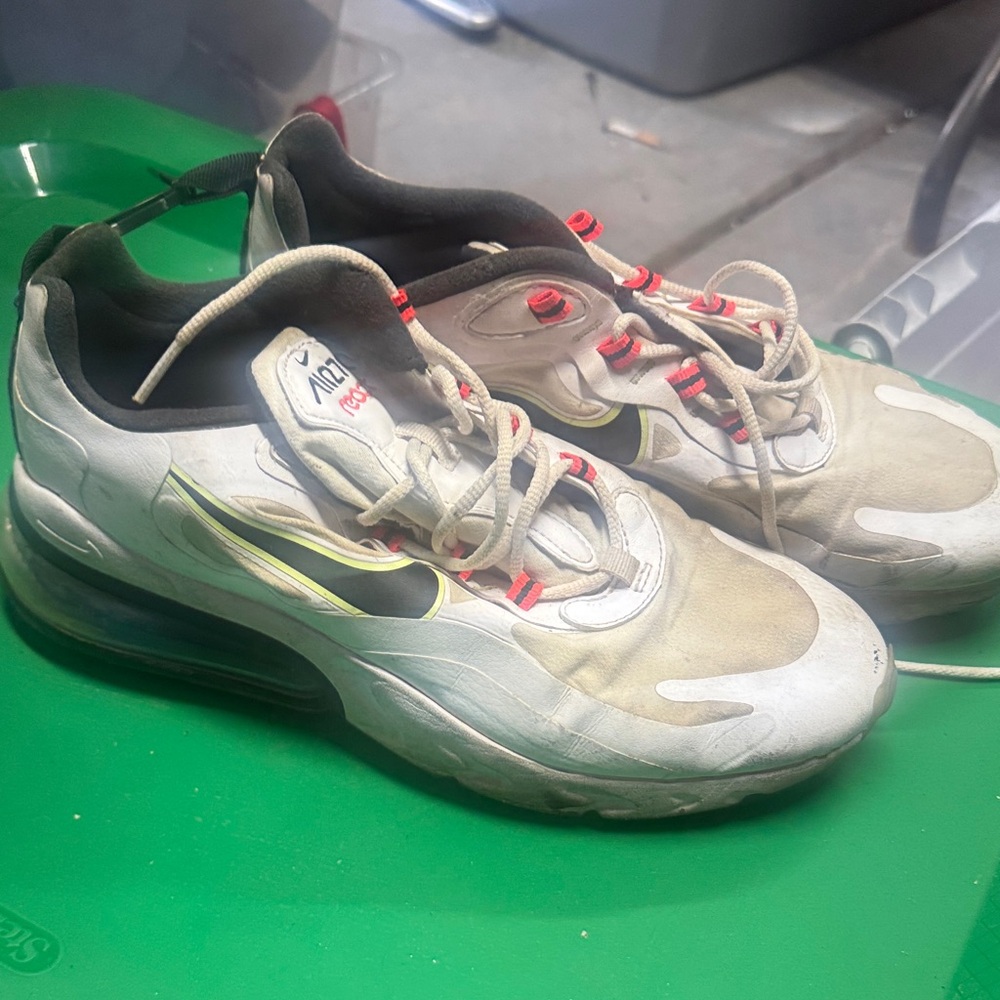 Nike Air Max Women's Sneakers - White and Gray with Red and Black Accents